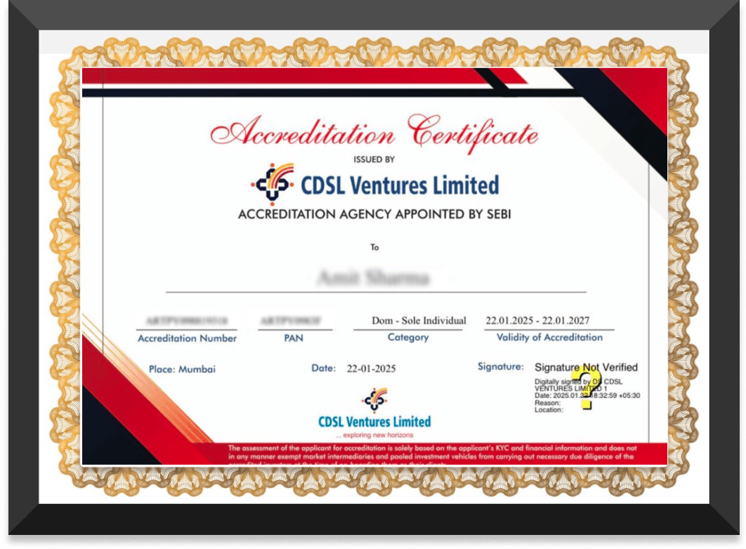 certificate frame